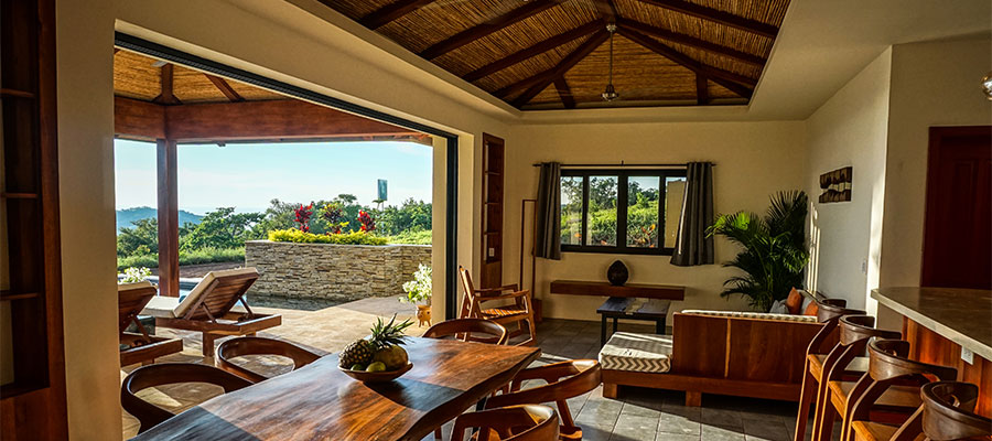 El Ceibo Polynesian Style Villa Living Room